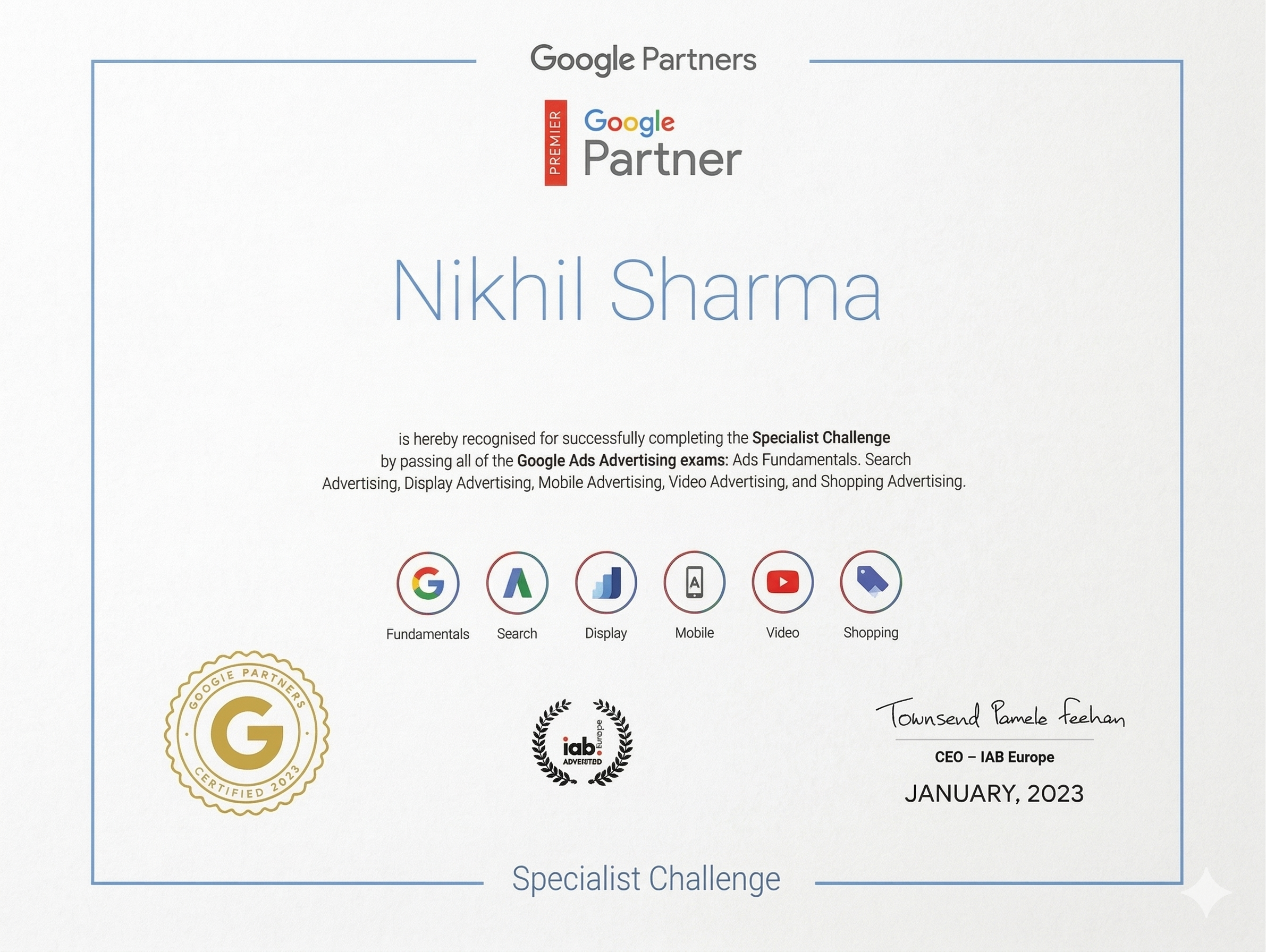 Google Ads Expert Certification